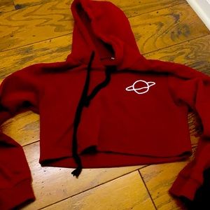 Marron cropped sweatshirt